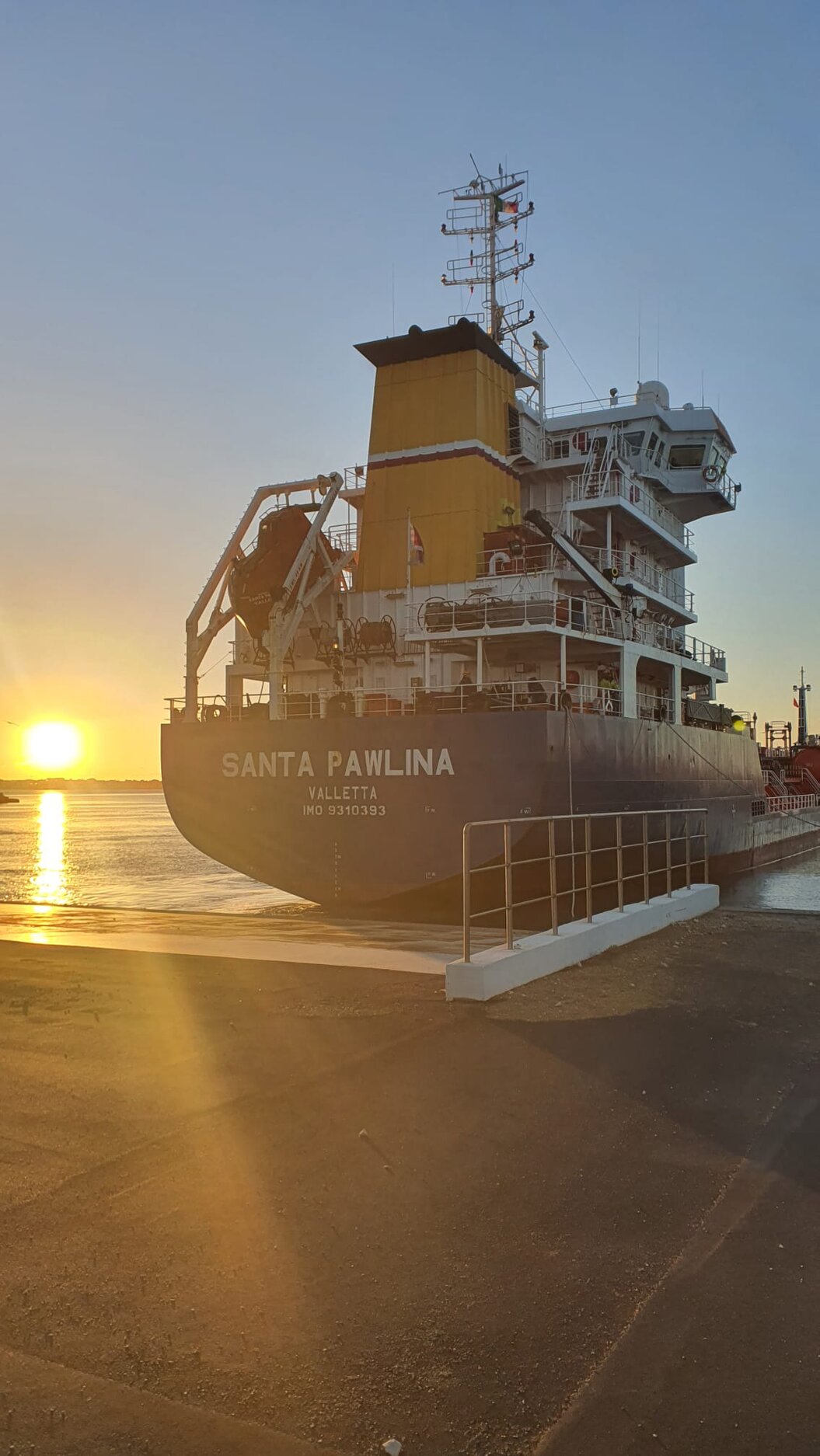 Nave cisterna e container con flexitank